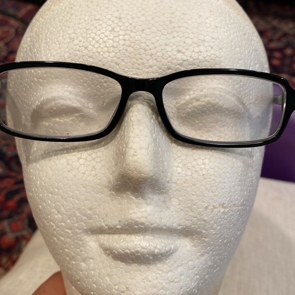 PRADA EYE GLASSES 🤓 VPS 04B 53 15 1AB 101 140 black frame side logo & flap case - Picture 14 of 16